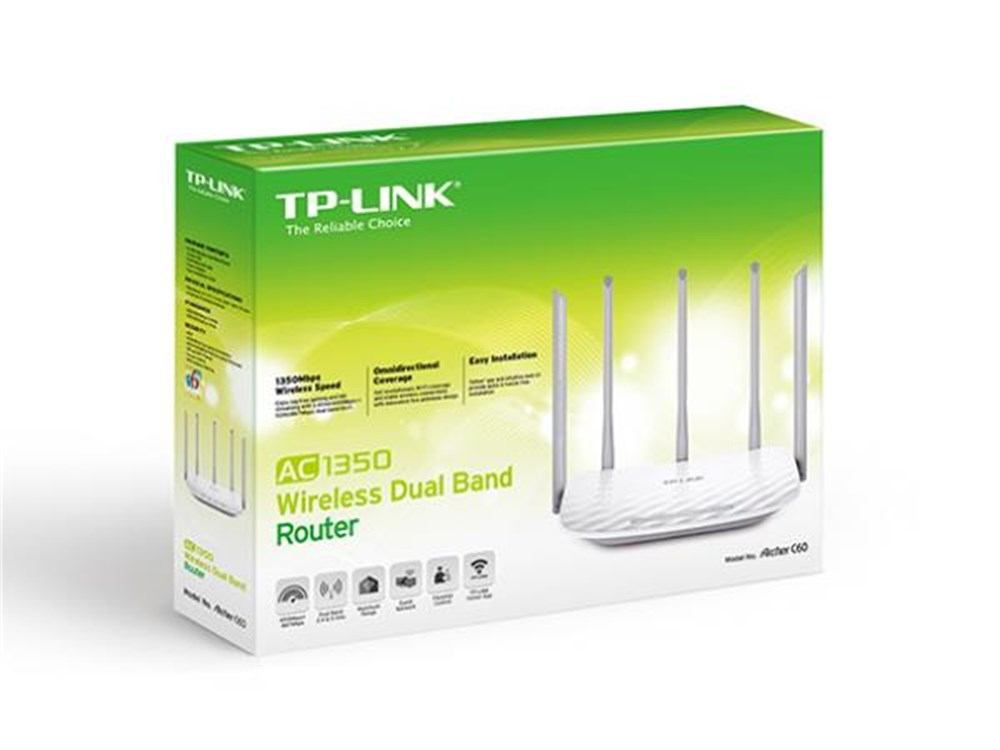 Roteador Wireless 450Mbps Archer TP-Link C60 Dual Band AC1350