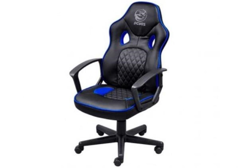 Cadeira Gamer Mad Racer STI Preta e Azul Pcyes