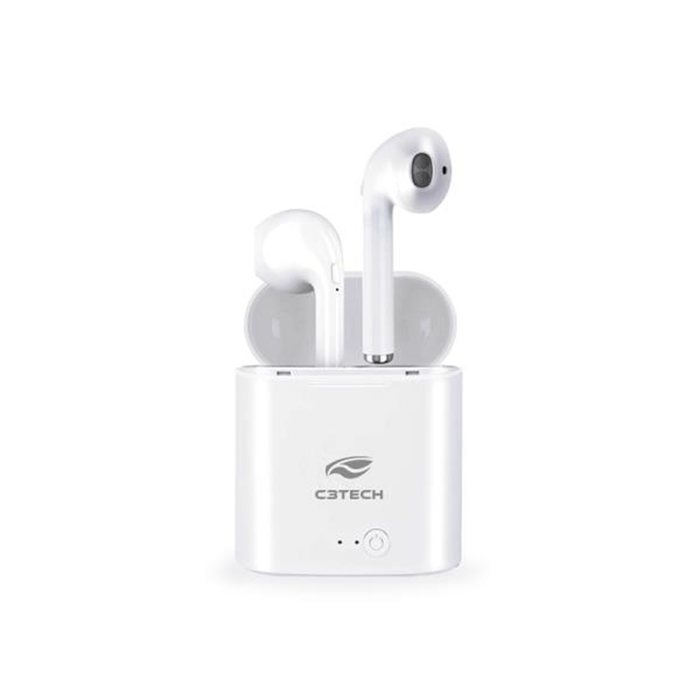 Fone de Ouvido Bluetooth EP-TWS-20WH Branco C3Tech