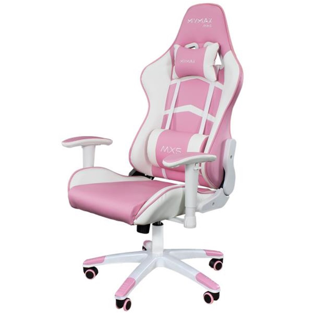 Cadeira Gamer Mx5 Mymax Rosa e Branco